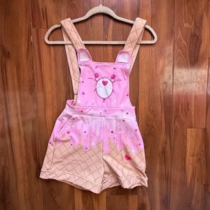 Blackmilk Pink and Tan Playful Overalls